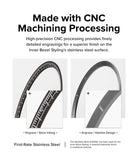 Galaxy Watch 4 Classic 42mm | Inner Bezel Styling - Comparison of CNC-machined stainless steel bezel engravings.