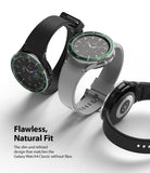 Galaxy Watch 4 Classic 46mm | Bezel Styling - Three Galaxy Watch 4 Classic units with green bezel rings and varied straps.