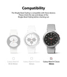 Galaxy Watch 4 Classic 46mm | Bezel Styling - Compatibility chart showing three watch models with the 46mm version selected.