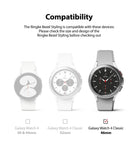 Galaxy Watch 4 Classic 46mm | Bezel Styling - Compatibility chart showing three watch models with a checkmark on the 46mm.