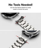 Galaxy Watch 4 Classic 42mm | Metal One Band - Metal watch band showing dual spring pins for tool-free installation.