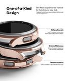 Galaxy Watch 4 Classic 42mm Case | Slim - Rose gold slim-fit watch case highlighting material, thickness, and cutouts.