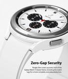 Galaxy Watch 4 Classic 42mm Case | Slim - White protective case on a Galaxy Watch 4 Classic with a white strap.