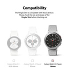 Galaxy Watch 4 Classic 46mm Case | Slim - Compatibility chart showing three watch models with the 46mm version selected.