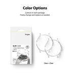 Galaxy Watch 4 Classic 46mm Case | Slim - Product packaging for two clear protective watch cases with two clear cases.