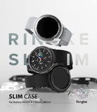 Galaxy Watch 4 Classic 46mm Case | Slim - Three Galaxy Watch 4 Classic smartwatches stacked vertically against a white background.