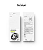 Galaxy Watch 4 40mm | Air Sports Black + Bezel Styling - Packaging box showing watch case and bezel installation guide.