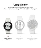 Galaxy Watch 4 (40mm) Case | Air Sports - Compatibility chart showing three watch models with the 40mm version selected.