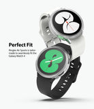 Galaxy Watch 4 (40mm) Case | Air Sports - Two Galaxy Watch 4 units with clear protective cases stacked vertically.