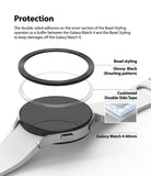 Galaxy Watch 5 / 4 (40mm) | Bezel Premium Styling - Exploded view showing bezel, adhesive tape, and watch body.