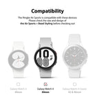Galaxy Watch 4 44mm | Air Sports Black + Bezel Styling - Compatibility chart highlighting the Galaxy Watch 4 44mm model.