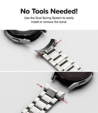 Galaxy Watch 6 / 5 / 4 (40mm) | Metal One Band - Metal watch band showing dual spring pins for tool-free installation.