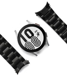 Galaxy Watch 6 / 5 / 4 (44mm) | Metal One Band - Black metal link watch band detached from a Galaxy Watch face.