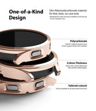 Galaxy Watch 4 40mm Case | Slim - Rose gold protective watch case showing slim fit, cutouts, and 0.9mm thickness.