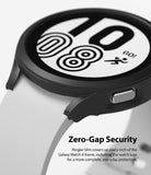 Galaxy Watch 4 (44mm) Case | Slim - Close-up of a black protective case covering the frame and lugs of a Galaxy Watch 4.