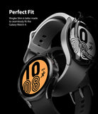 Galaxy Watch 4 (44mm) Case | Slim - Two Galaxy Watch 4 units with clear protective cases against a black background.