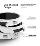 Galaxy Watch 4 (44mm) Case | Slim - White polycarbonate watch case showing slim profile, button cutouts, and protective design.