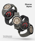 Galaxy Watch 5 Pro 45mm | Inner Bezel Styling - Five Galaxy Watch 5 Pro smartwatches with various inner bezel styles.