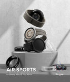 Galaxy Watch 5 Pro Case | Air Sports - Stacked Galaxy Watch 5 Pro units with protective cases on a concrete pedestal.