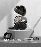 Galaxy Watch 5 Pro Case | Air Sports - Stacked Galaxy Watch 5 Pro units with protective cases on a concrete pedestal.