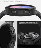 Galaxy Watch 5 40mm | Air Sports Black + Bezel Styling - Close-up views of a black watch bezel highlighting design features.