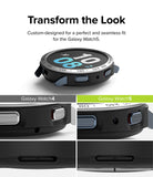 Galaxy Watch 5 44mm | Air Sports Black + Bezel Styling - Comparison of bezel styling on Galaxy Watch 4 and Watch 5.