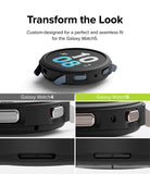 Galaxy Watch 5 40mm Case | Air Sports - Comparison of Air Sports case fit on Galaxy Watch 4 versus Galaxy Watch 5.
