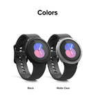 Galaxy Watch 5 40mm Case | Air Sports - Two Galaxy Watch 5 units with black and matte clear protective cases.