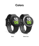Galaxy Watch 5 44mm Case | Air Sports - Two Galaxy Watches with black and matte clear protective cases side by side.