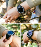 Galaxy Watch 5 / 4 (44mm) Case + Band + Wire | Fusion-X Guard - Rugged black watch case and band worn in outdoor setting.
