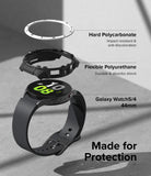 Galaxy Watch 5 / 4 (44mm) Case | Fusion-X - Exploded view of a smartwatch case showing polycarbonate and polyurethane layers.