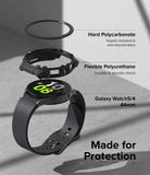 Galaxy Watch 5 / 4 (44mm) Case | Fusion-X - Exploded view of a smartwatch case showing polycarbonate and TPU layers.