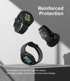 Galaxy Watch 5 / 4 (44mm) Case | Fusion-X - Three black protective watch cases floating against a grey background.