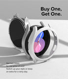 Galaxy Watch 5 (40mm) Case | Slim - Two Galaxy Watch 5 cases, one clear and one white, displayed on a white surface.