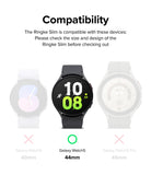 Galaxy Watch 5 44mm Case | Slim - Compatibility chart showing Galaxy Watch 5 44mm as the only supported model.