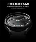 Galaxy Watch 6 Classic 43mm | Inner Bezel Styling - A thin, numbered bezel ring hovering above a black smartwatch face.