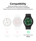 Galaxy Watch 6 Classic 47mm Screen Protector | Glass - R5 - Galaxy Watch 6 Classic 47mm Screen Protector - Compatibility chart showing 47mm model as the only compatible option.