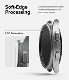 Galaxy Watch 6 Classic 47mm Screen Protector | Glass - R5 - Galaxy Watch 6 Classic 47mm Screen Protector - Side view of watch showing 2.5D curved glass edge and smooth transition.