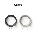 Galaxy Watch 6 40mm Case | Air Sports - Top-down view of black and warm gray watch cases labeled by color.