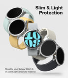 Galaxy Watch 6 40mm Case | Slim - Five Galaxy Watch 6 units in various colors featuring slim polycarbonate protective cases.