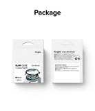 Galaxy Watch 6 40mm Case | Slim - Front and back views of Ringke Slim Case packaging for Galaxy Watch 6 in Dark Chrome.