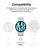 Galaxy Watch 6 44mm Case | Slim - Compatibility chart showing the 44mm model as the only compatible watch size.