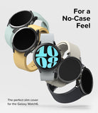 Galaxy Watch 6 44mm Case | Slim - Five Galaxy Watch 6 units with slim cases in various colors floating against a white background.