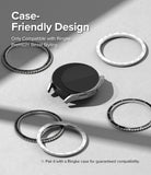 Galaxy Watch 6 40mm Screen Protector | Glass - R8 - Galaxy Watch 6 with screen protector surrounded by various Ringke bezel styling rings.