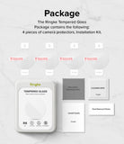 Galaxy Watch 6 40mm Screen Protector | Glass - R8 - Four circular screen protectors, cleaning cloth, wipe, and guide.
