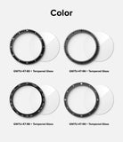 Galaxy Watch Ultra | Bezel Styling Premium & Glass - Four distinct black watch bezel designs with matching glass covers.