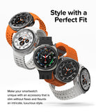 Galaxy Watch Ultra | Bezel Styling Premium & Glass - Five Galaxy Watch Ultra units with various bezel and strap colors.