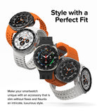 Galaxy Watch Ultra | Bezel Styling Premium & Glass - Four Galaxy Watch Ultra smartwatches with varied bands and bezels.