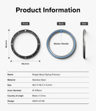 Galaxy Watch Ultra | Bezel Styling Premium & Glass - Technical diagram showing front, back, and side views of the bezel.