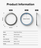 Galaxy Watch Ultra | Bezel Styling & Glass - Technical diagram showing front, back, and side views with dimensions and specs.